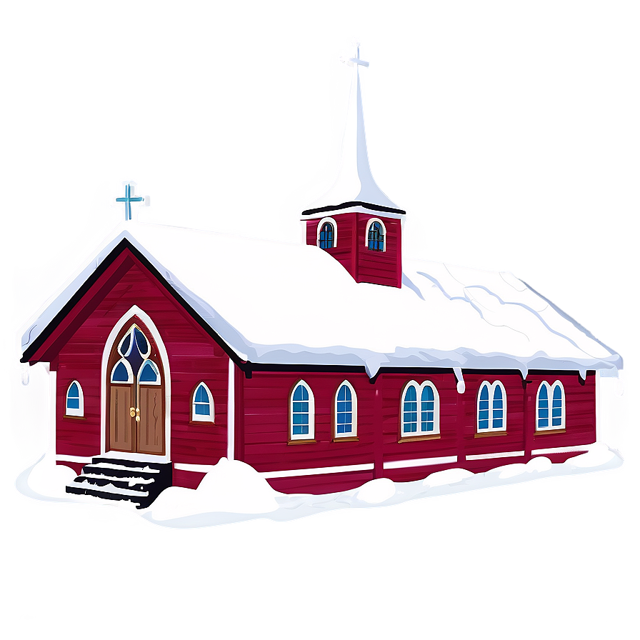 Snow-covered Church Winter Png Eyh