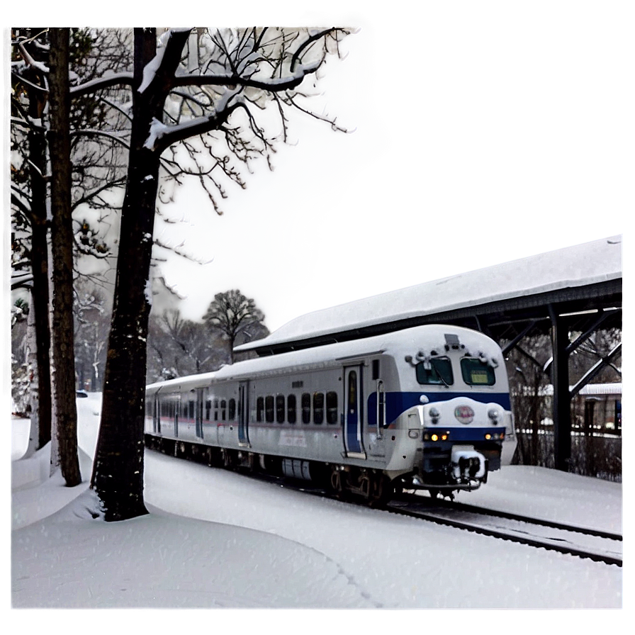 Snow-covered Train Png 41