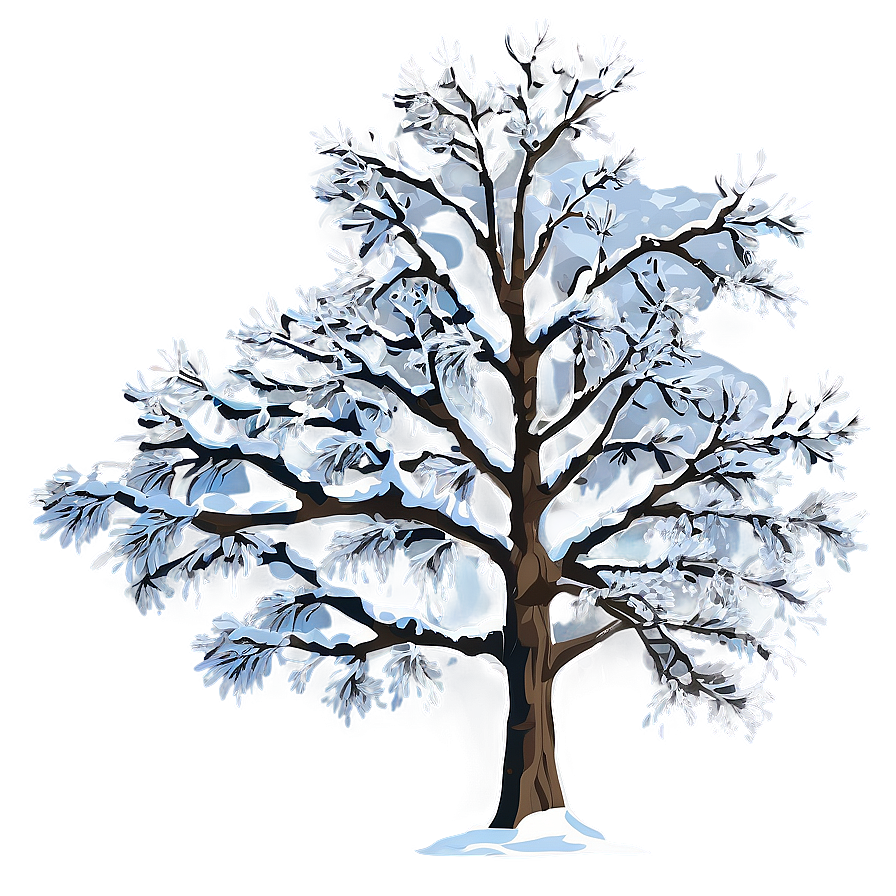 Snow-covered Tree Png 11