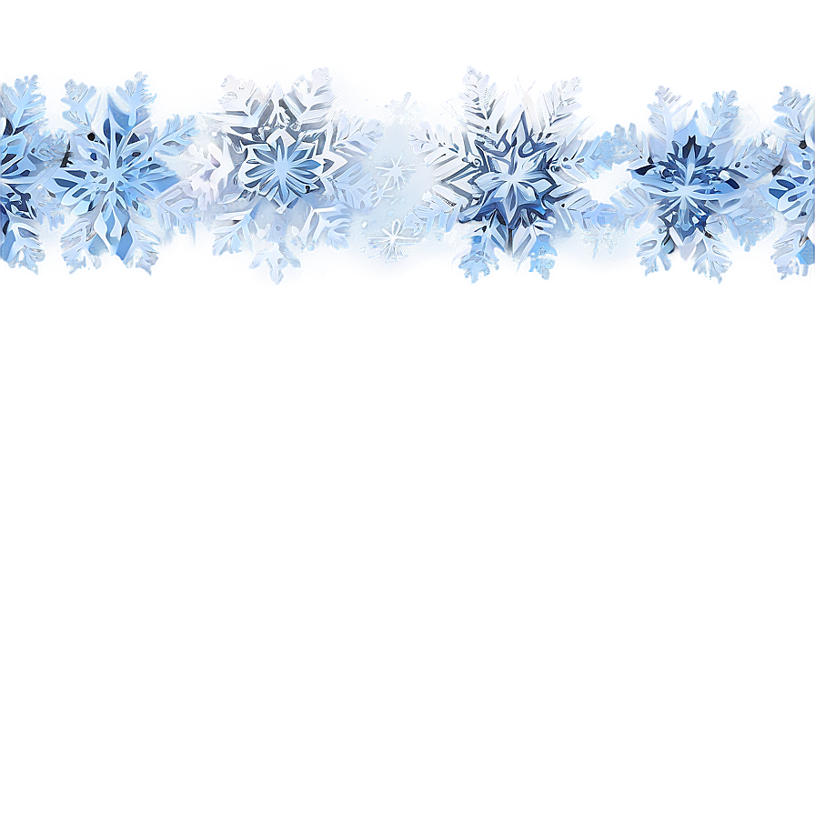 Snow Crystal Border Png 2