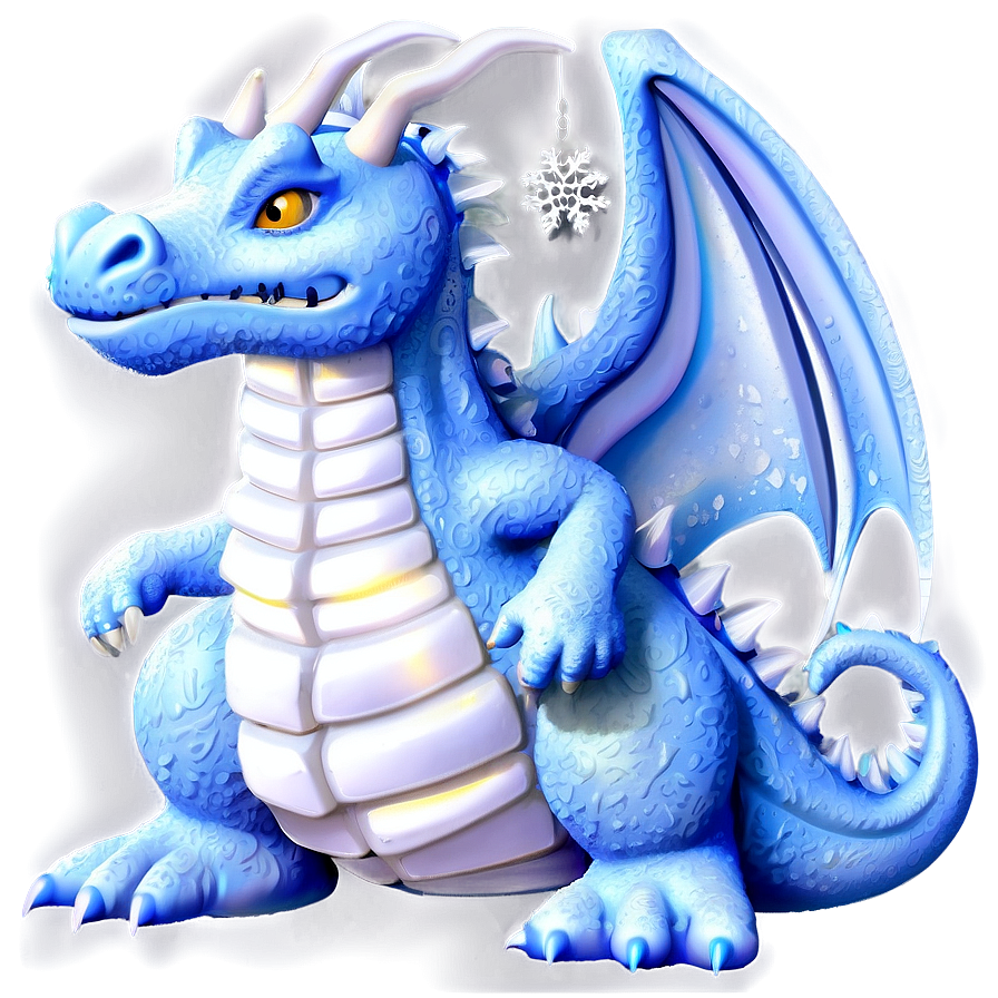 Snow Dragon In Winter Png 90