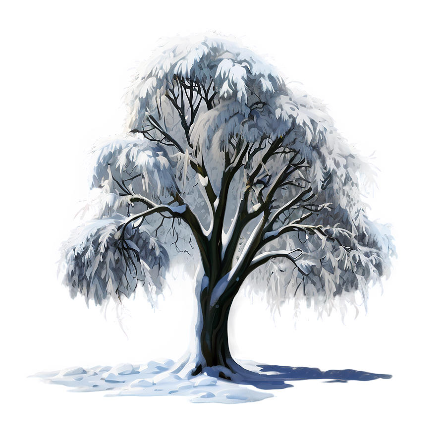 Snow Draped Tree Png 99