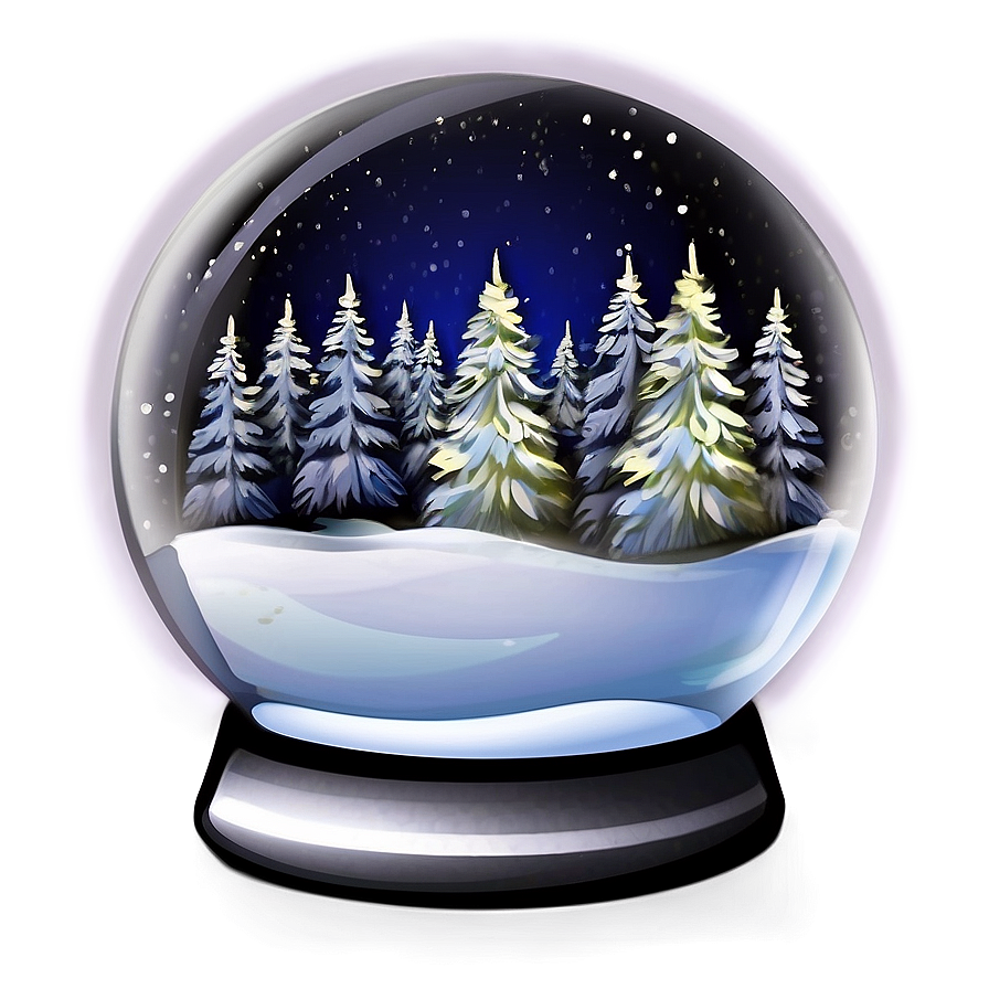 Snow Globe Design Png 78