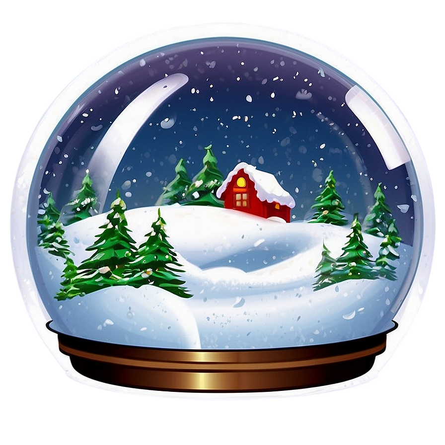 Snow Globe Scenery Png Gie38