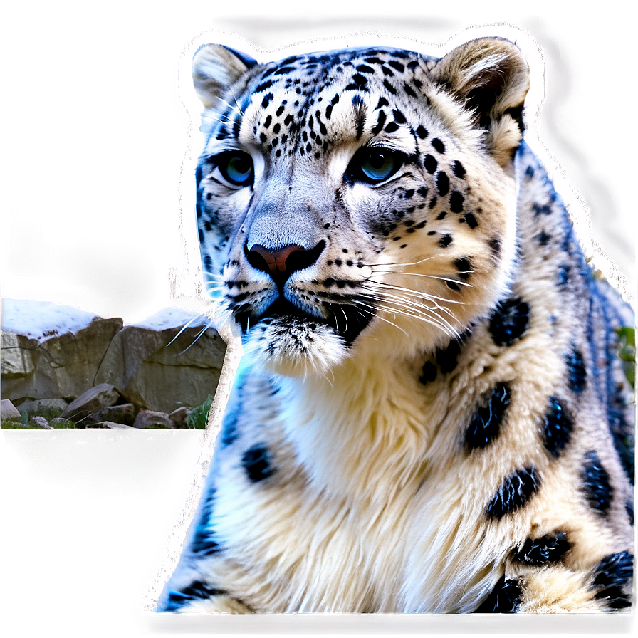 Snow Leopard In Habitat Png 84