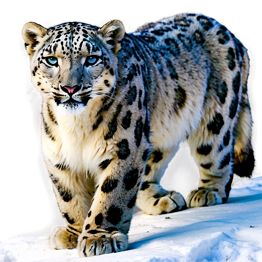 Snow Leopard In Habitat Png Myq