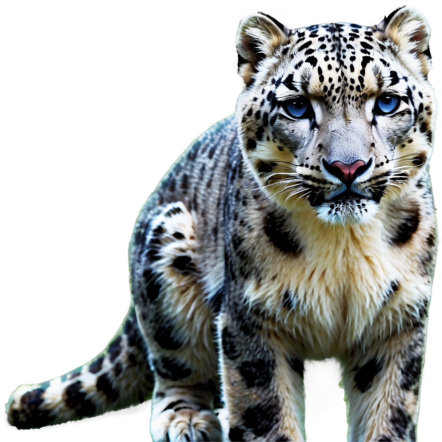 Snow Leopard In Mystic Forest Png 96