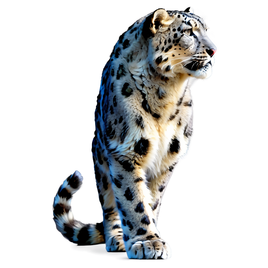 Snow Leopard Side Profile Png Pbj62