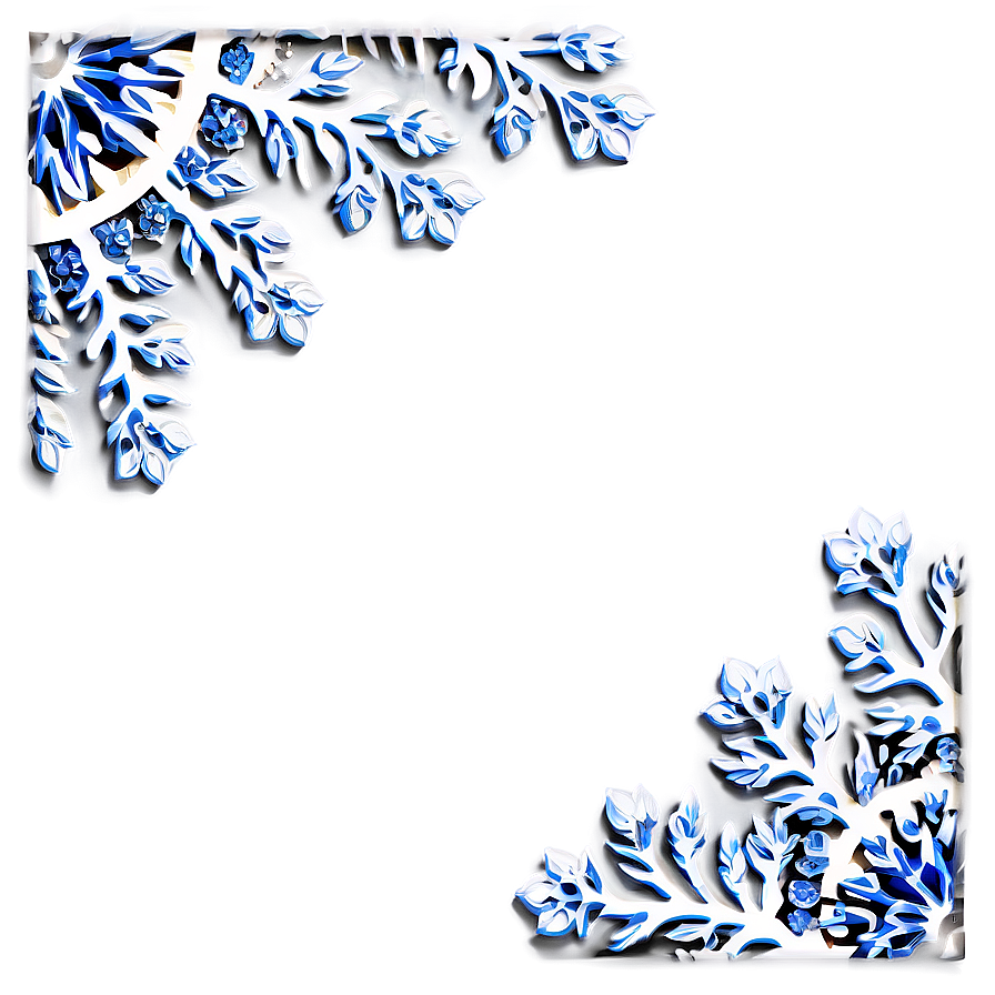 Snow Pattern Border Png Rxn