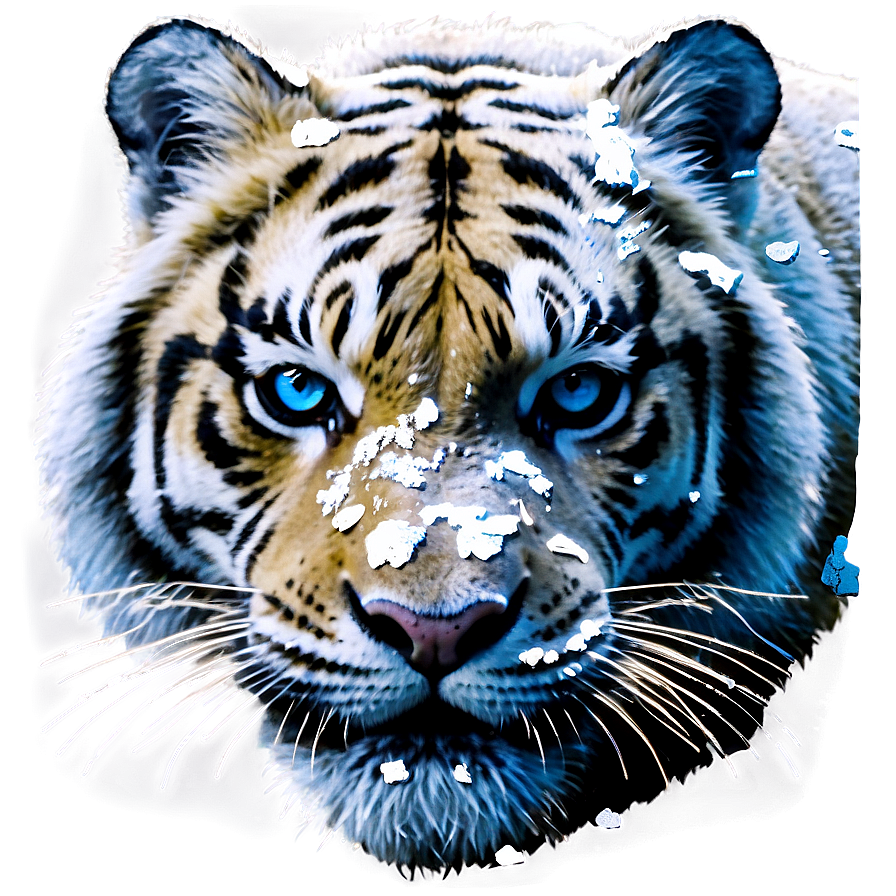 Snow Tiger Stern Look Png Aaj78