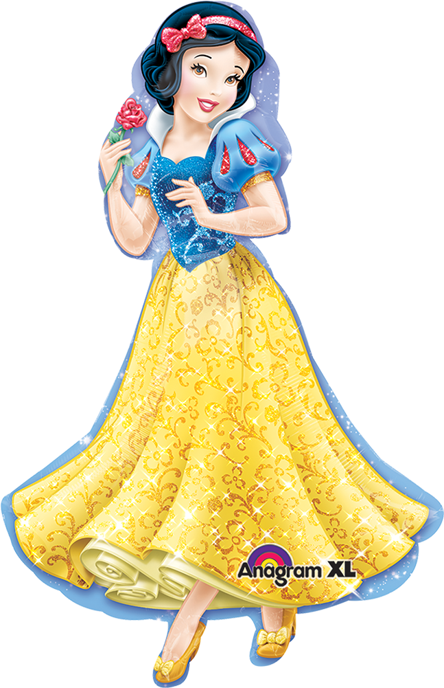 Snow White Animated Character Holding Rose