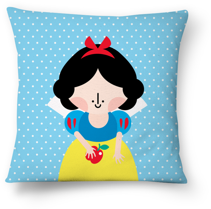 Snow White Animated Cushion Design