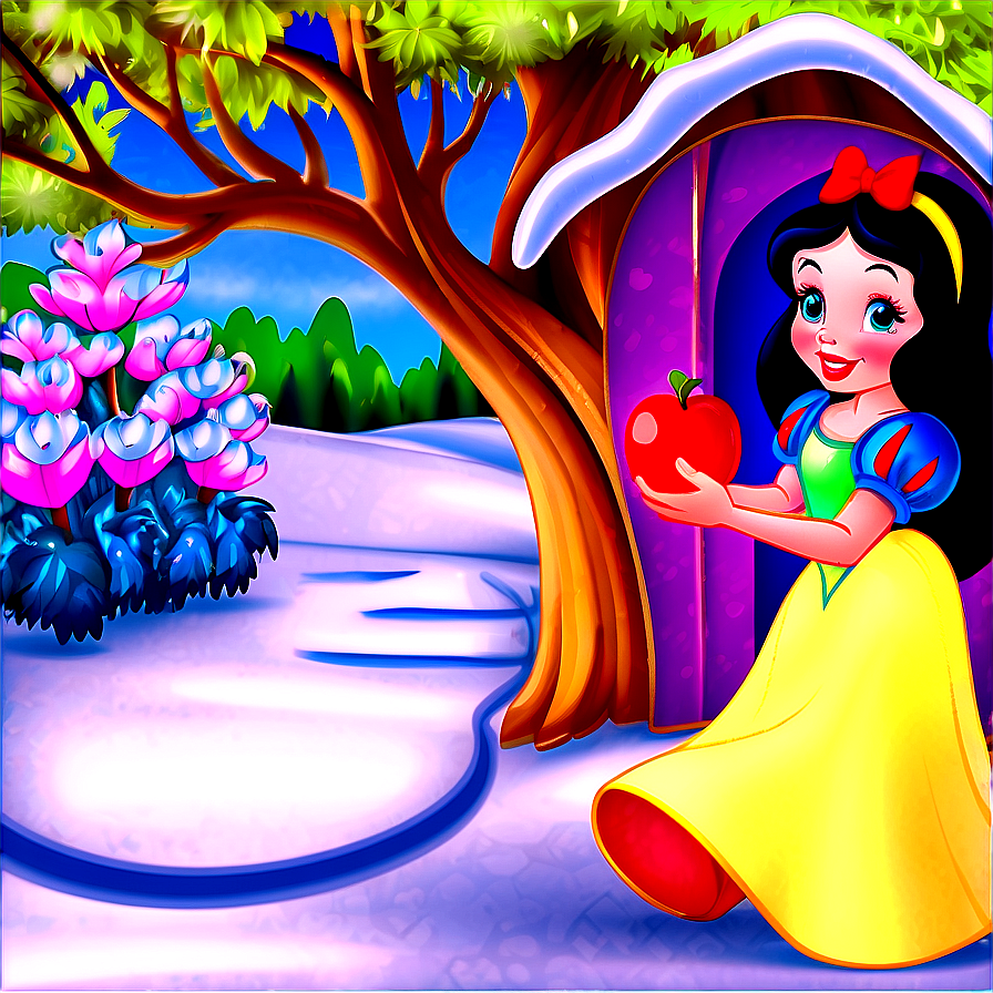 Snow White Fairytale Scene Png 33