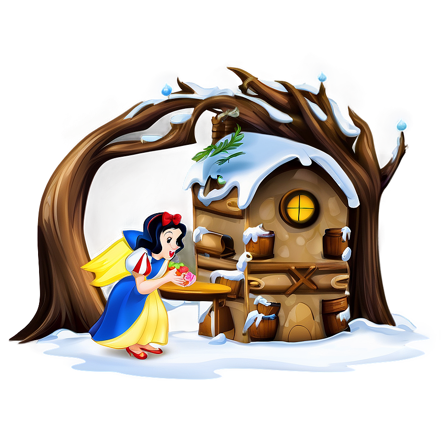 Snow White Fairytale Scene Png Xmx37