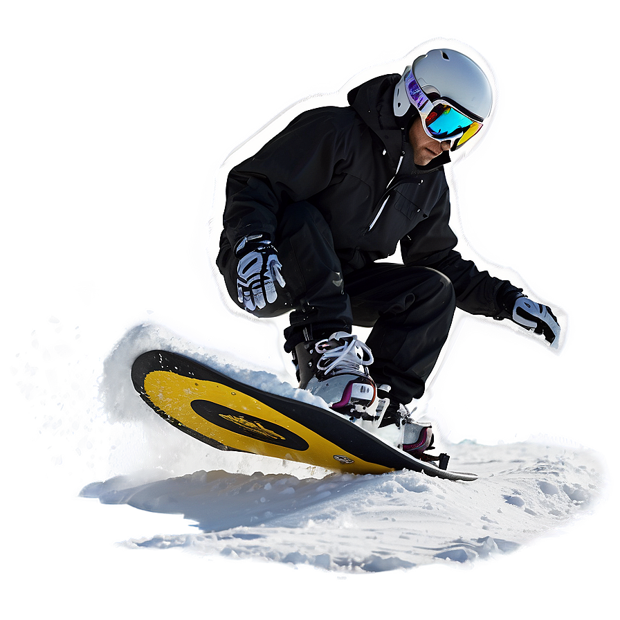 Snowboard In Snow Png Vue