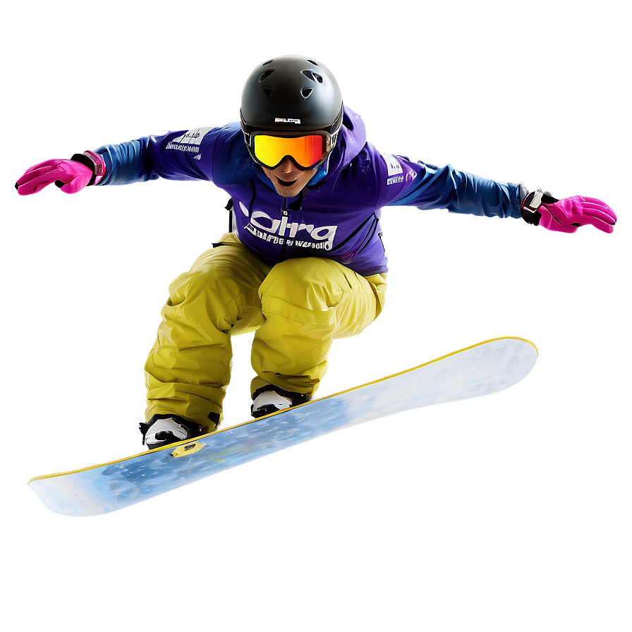 Snowboarder Racing Png 06232024