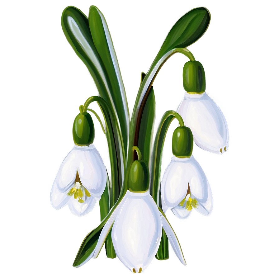 Snowdrops Winter Flowers Png 27