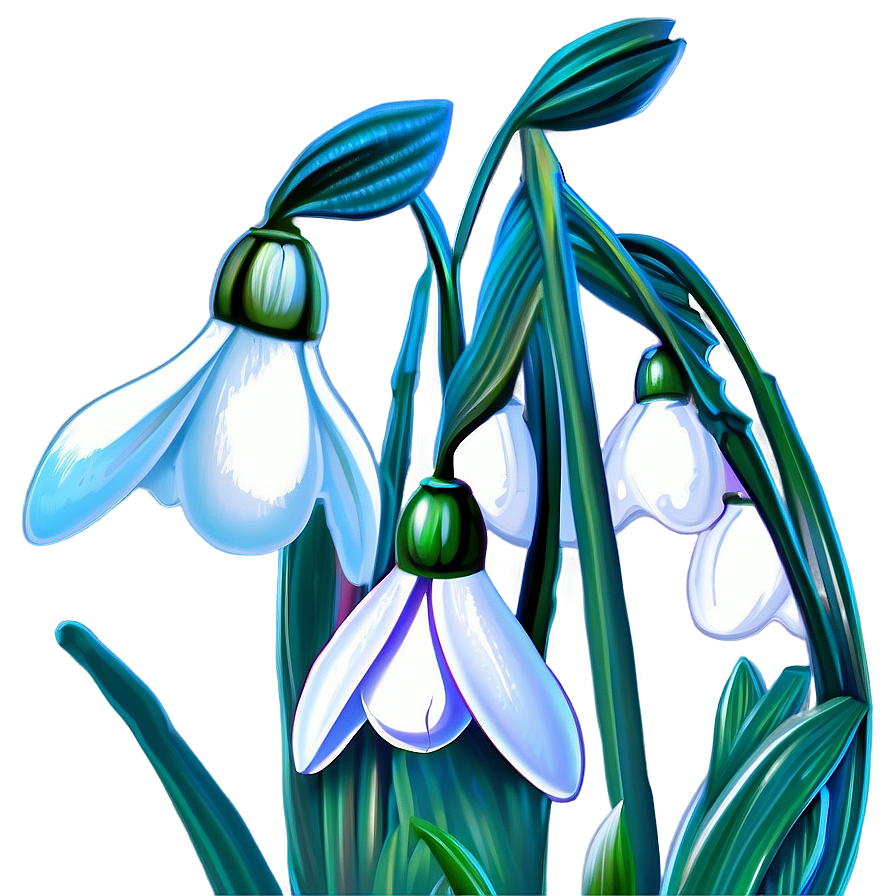 Snowdrops Winter Flowers Png Evl