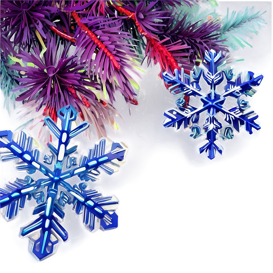 Snowflake Christmas Garland Png Onl