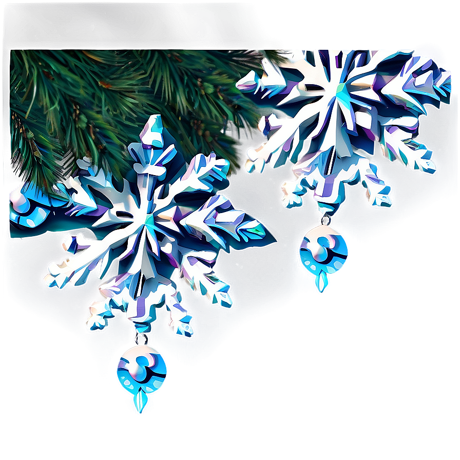 Snowflake Christmas Garland Png Sae