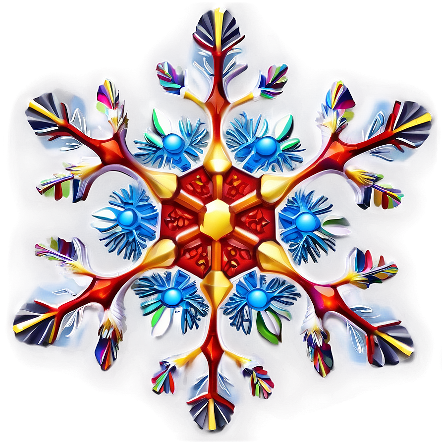 Snowflake Christmas Theme Png Hqa36