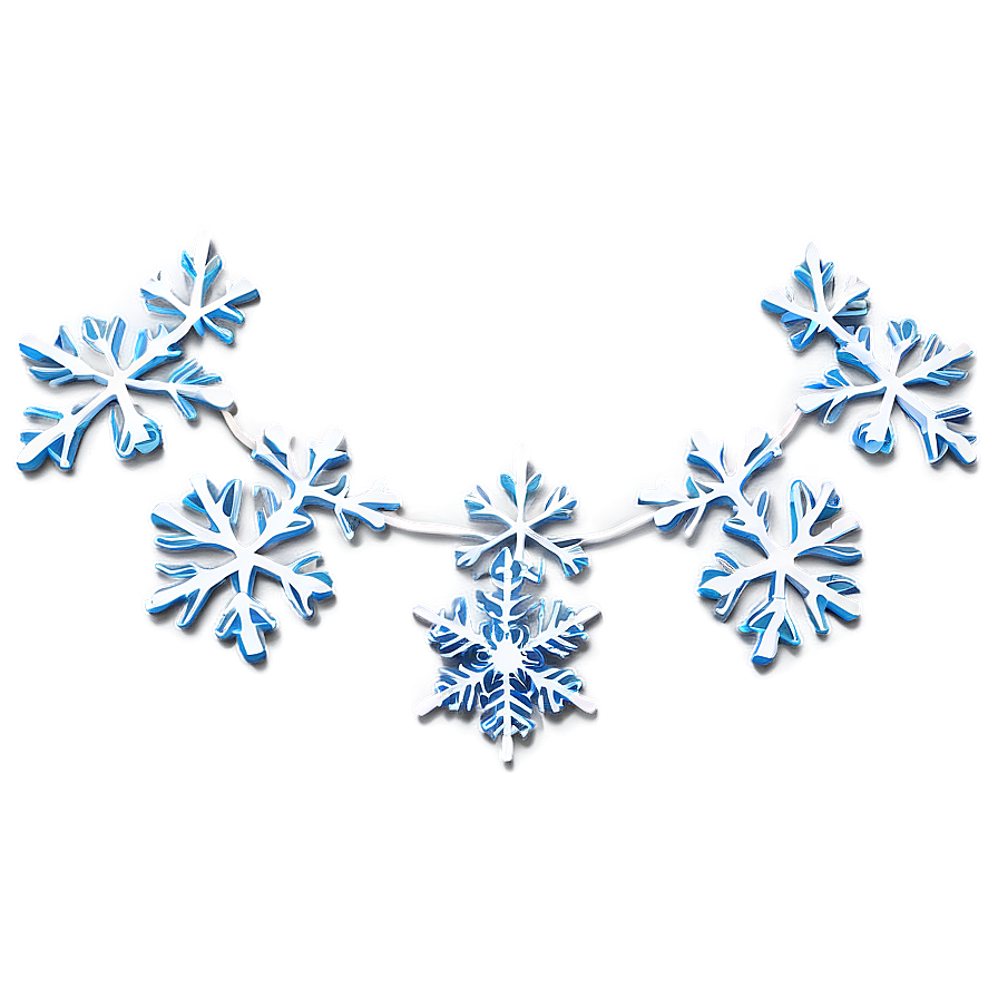 Snowflake Garland Png Gau65