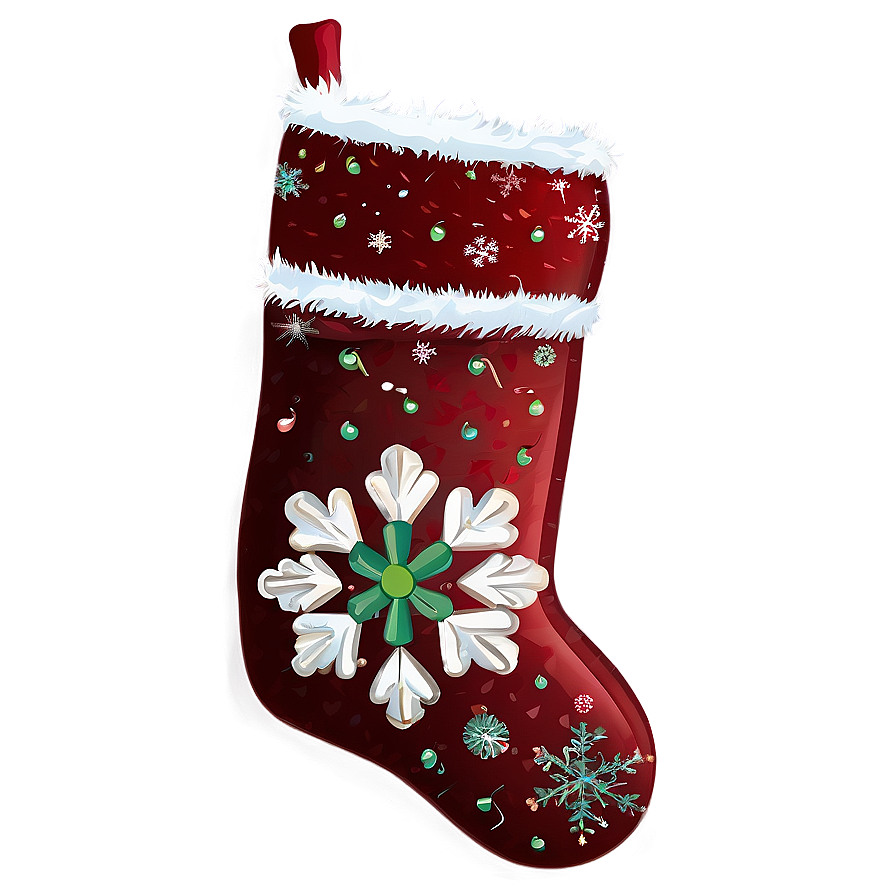 Snowflake Stocking Png 06132024