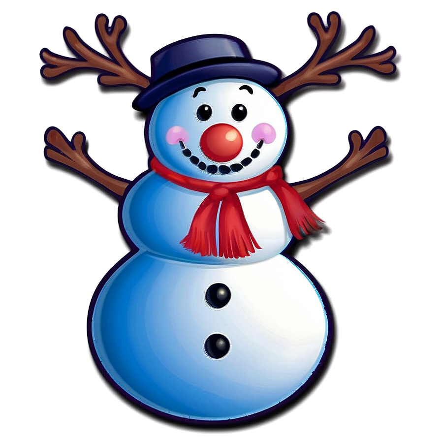 Snowman And Reindeer Friends Png Jvn41