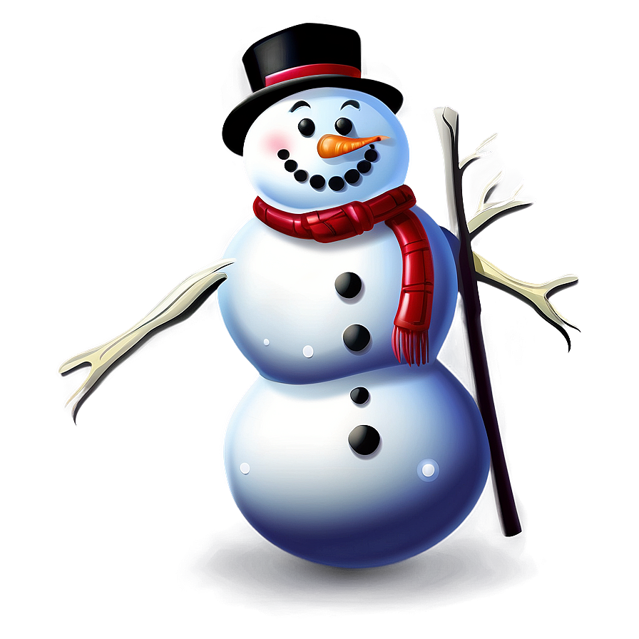 Snowman Cartoon Png 06112024