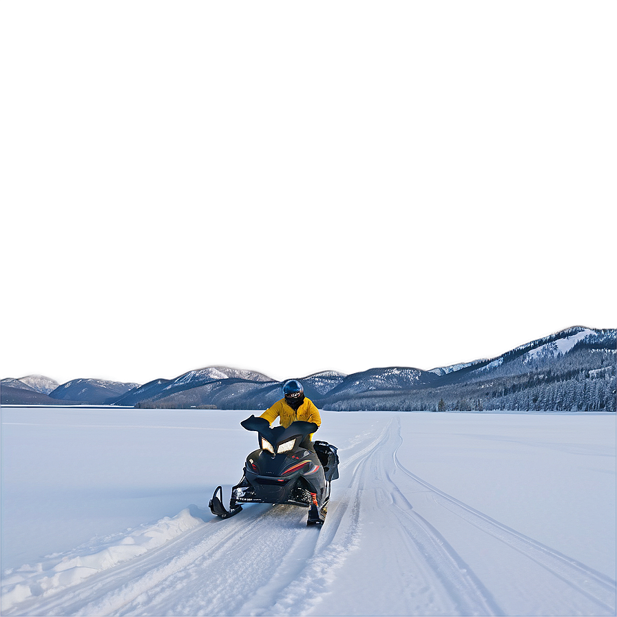 Snowmobile Ice Fishing Trip Png Bnr51