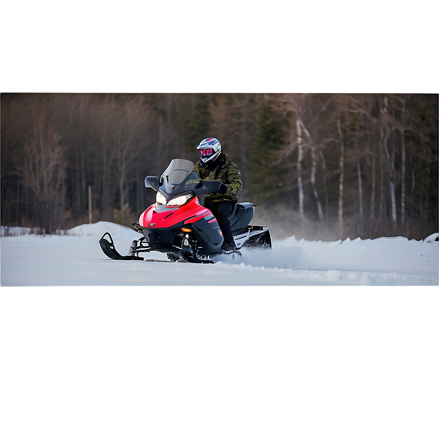 Snowmobile Ice Fishing Trip Png Rve