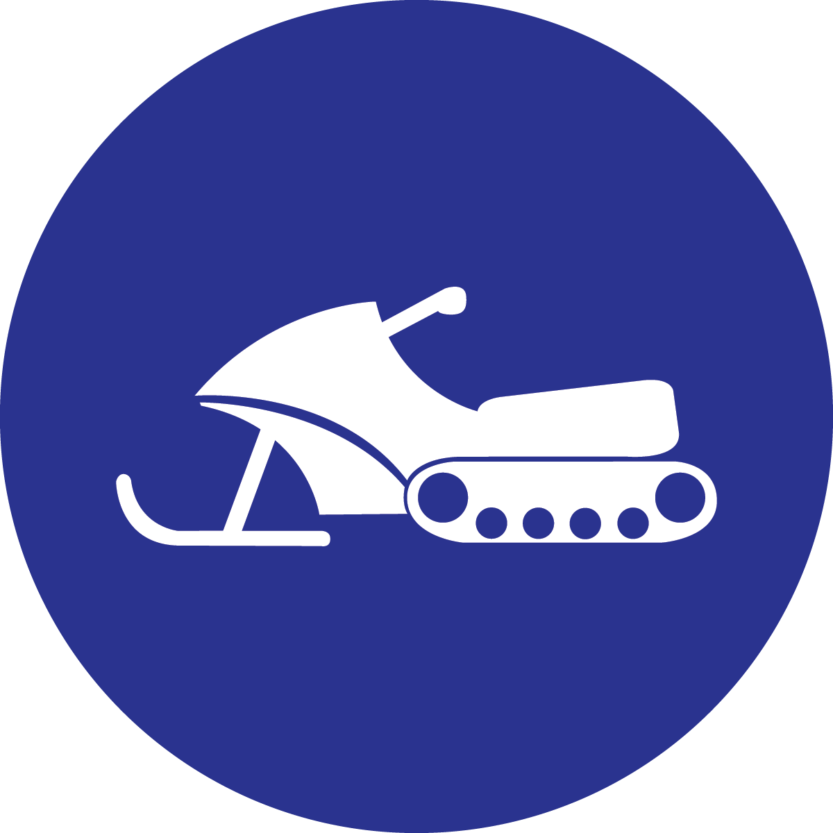 Snowmobile Icon Graphic