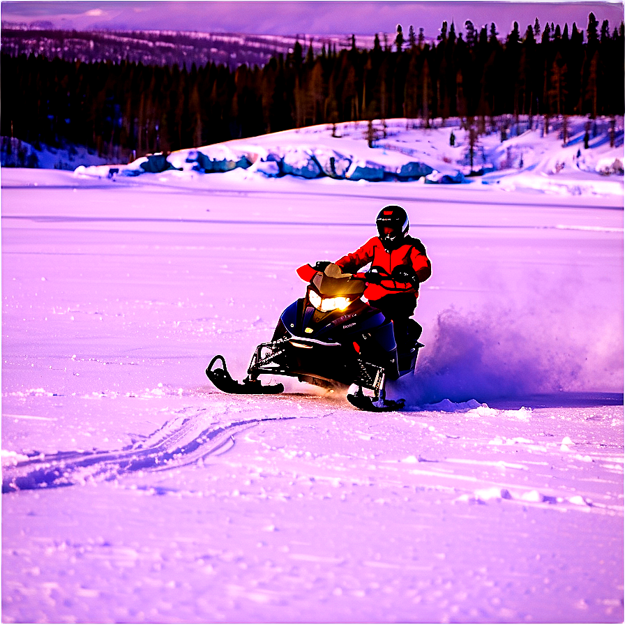 Snowmobile In Arctic Conditions Png 68