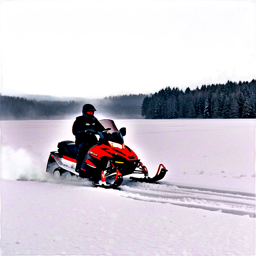 Snowmobile In Blizzard Conditions Png 06252024