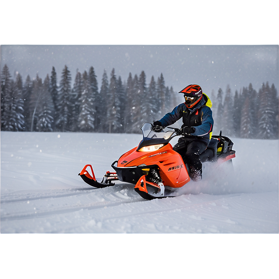 Snowmobile In Blizzard Conditions Png 58