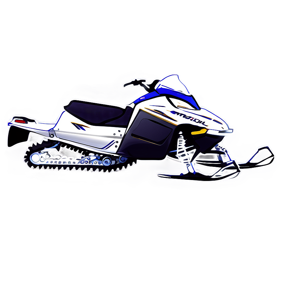 Snowmobile In Deep Snow Png 06252024