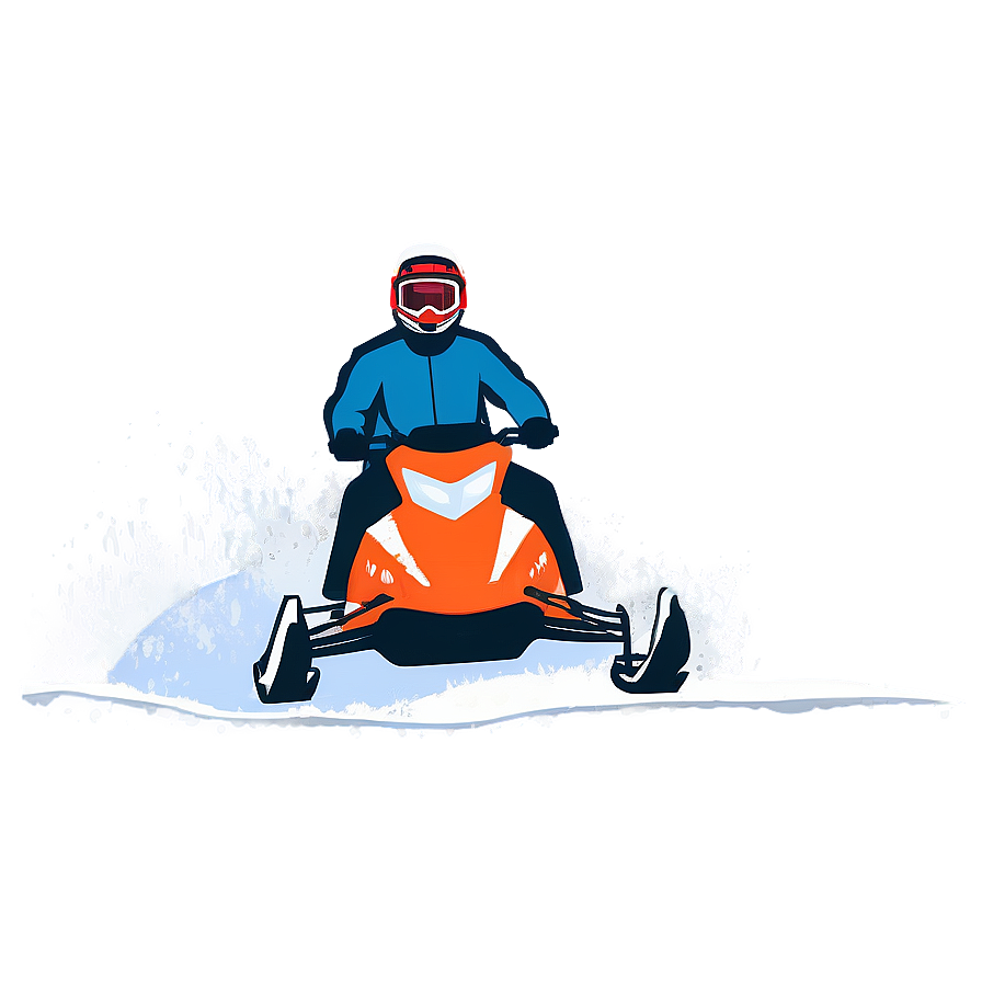 Snowmobile In Deep Snow Png Gue