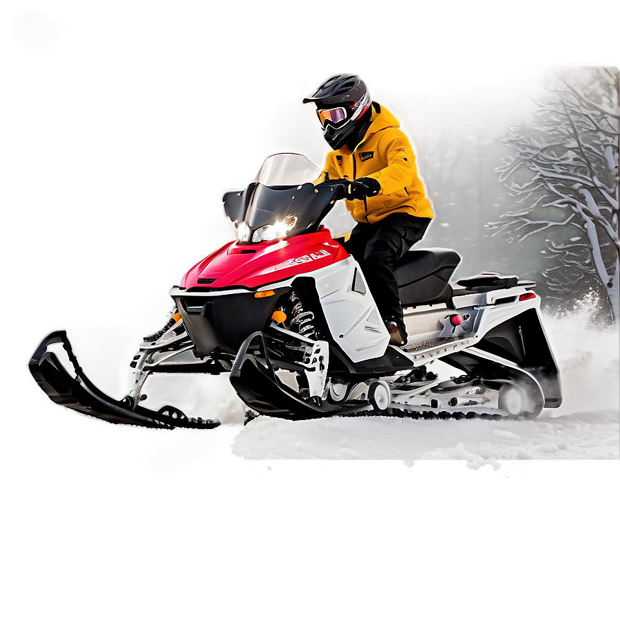 Snowmobile Night Riding Png Qjc89