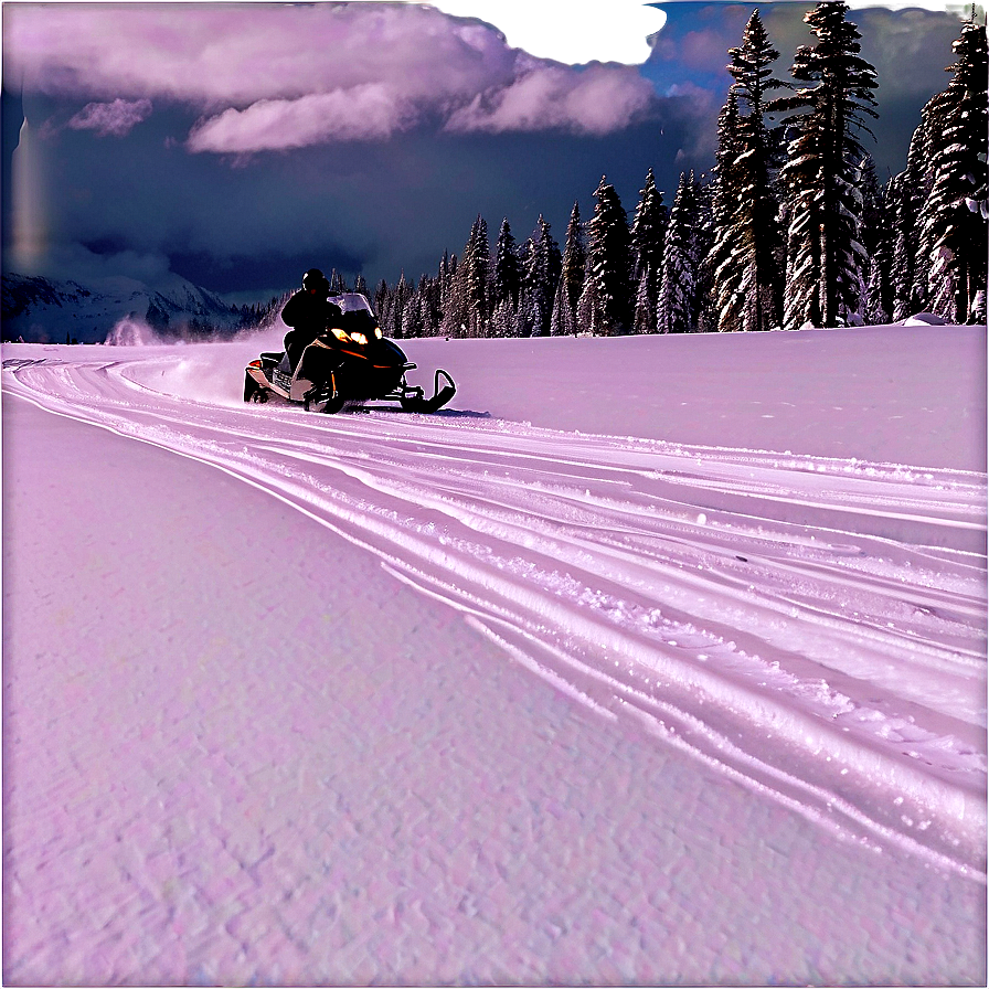 Snowmobile Wildlife Watching Png Evo