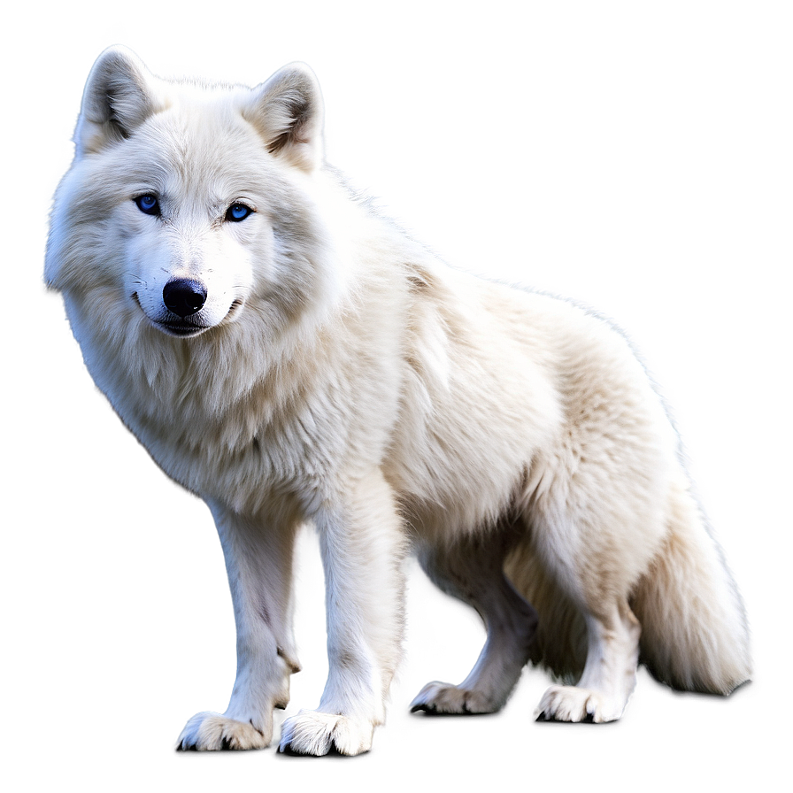 Snowy Arctic Wolf Png 05032024