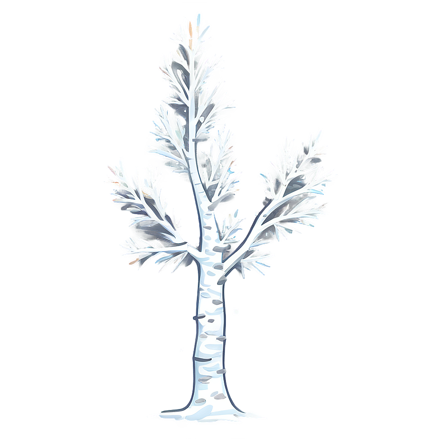 Snowy Aspen Tree Png 36