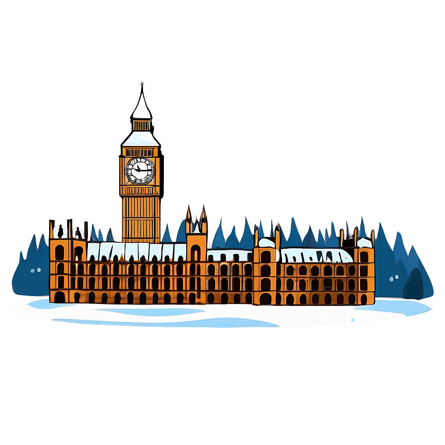 Snowy Big Ben Winter Scene Png 40