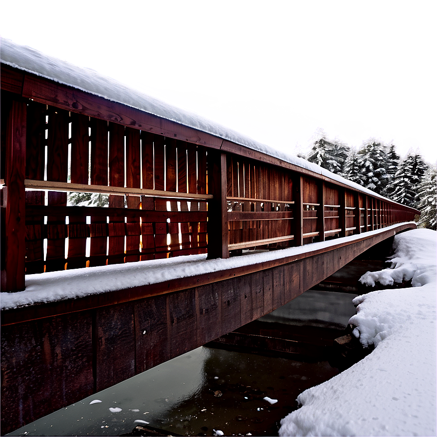 Snowy Bridge Transparent Png 69