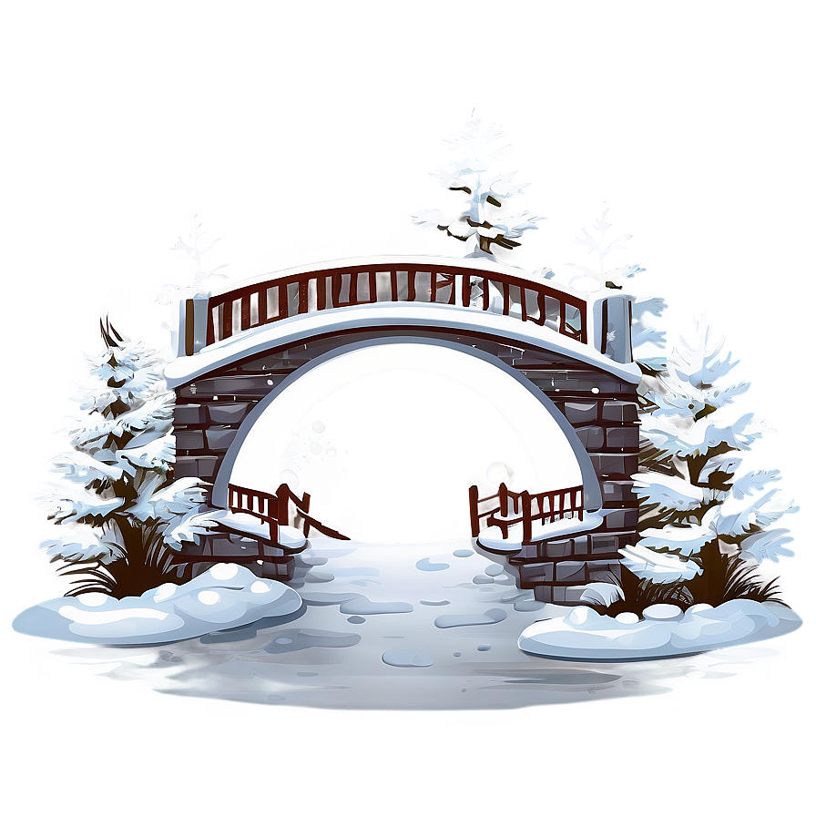 Snowy Bridge Transparent Png 94