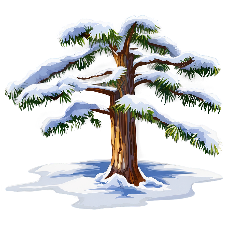 Snowy Cedar Tree Png 46