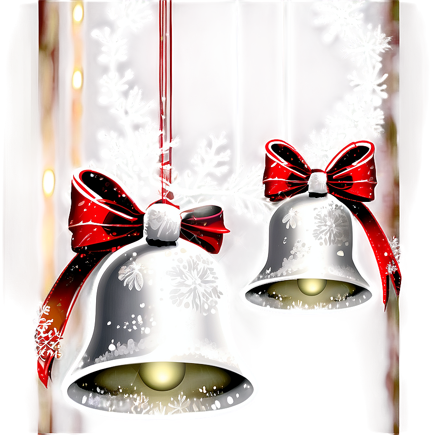 Snowy Christmas Bells Png Qxv33