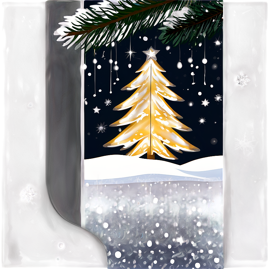 Snowy Christmas Tree Transparent Png Oag57