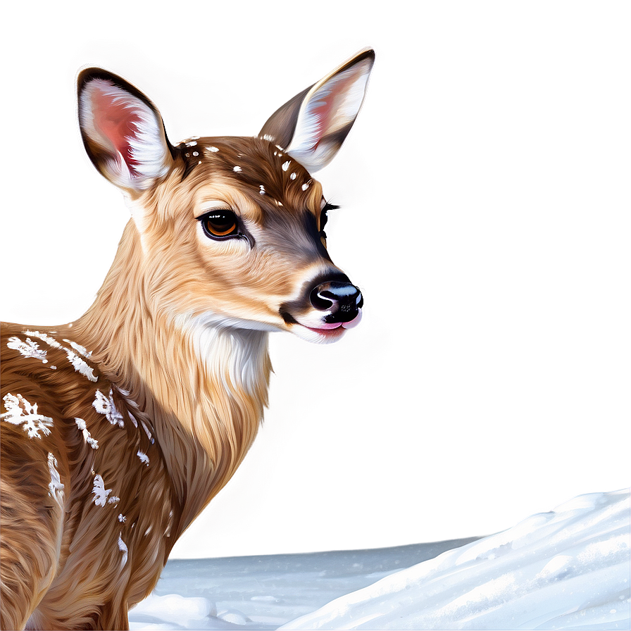 Snowy Fawn Image Png 31