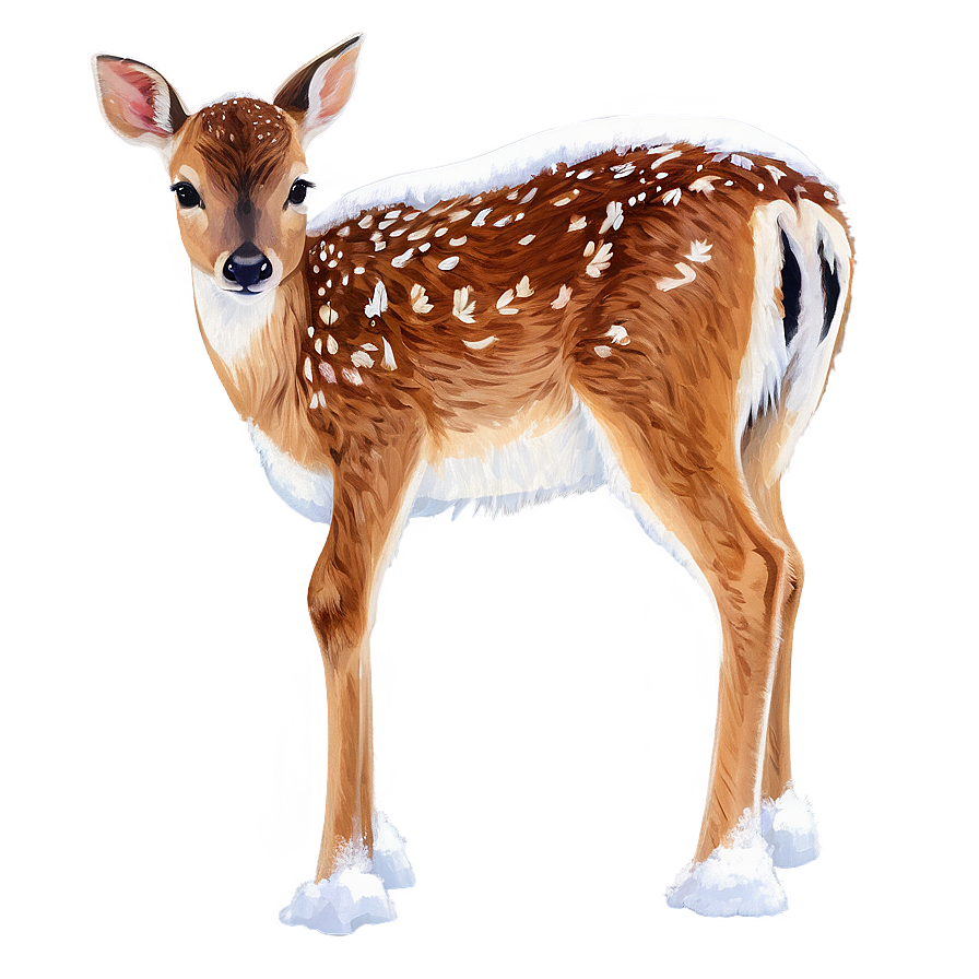 Snowy Fawn Image Png 53