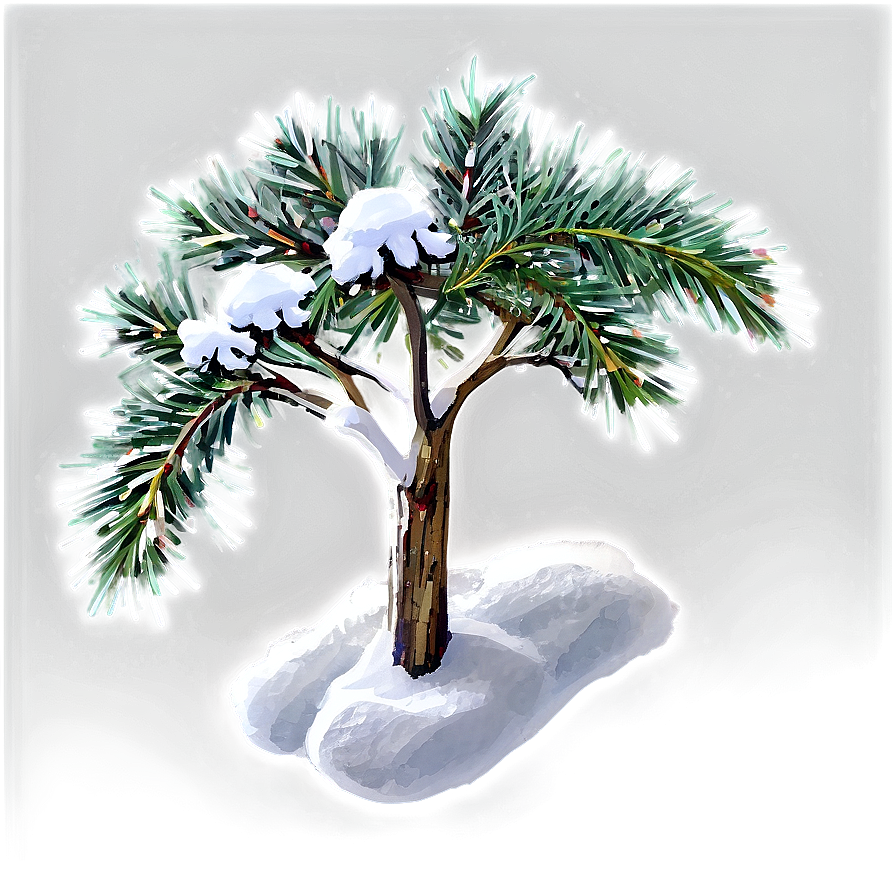 Snowy Fir Tree Png 06272024